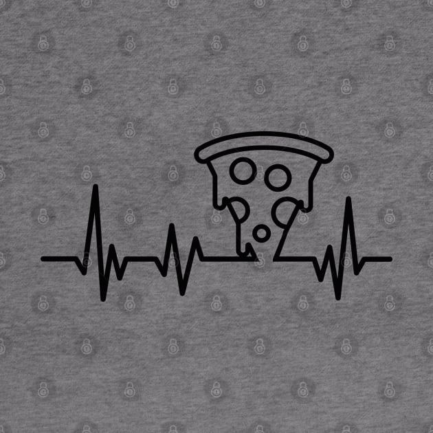 Pizza Lover Pizza Heatbeat Pizza Lifeline by uncommontee